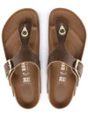 Gizeh Leather Flip Flops Brown - BIRKENSTOCK - BALAAN 3