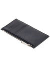 Weaving Pattern Zipper Card Wallet Black - BOTTEGA VENETA - BALAAN 5