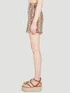 Anagni Logo Graphic Shorts Brown - MAX MARA - BALAAN 4