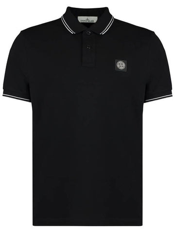 Stone Island Stretch Cotton Piqué Polo Shirt - STONE ISLAND - BALAAN 1