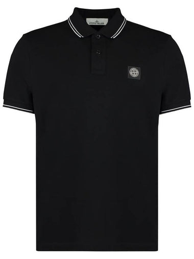 Stone Island Stretch Cotton Piqué Polo Shirt - STONE ISLAND - BALAAN 1