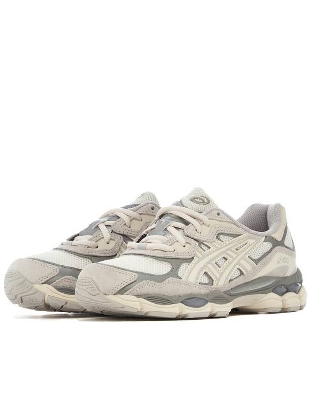 Gel NYC Low Top Sneakers Cream Oyster Gray - ASICS - BALAAN 3