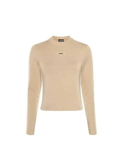 Le Gros Grain Manches Long Sleeve T-Shirt Beige - JACQUEMUS - BALAAN 2