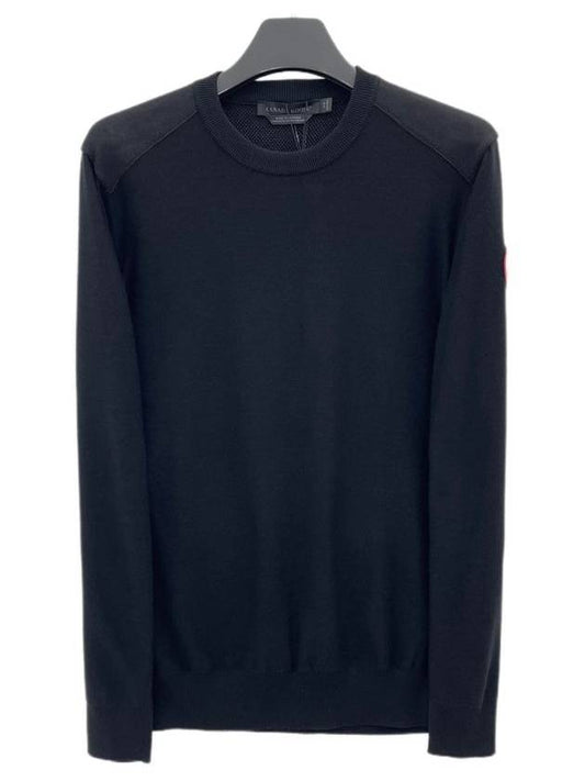 Dartmouth Crew Neck Knit Top Black - CANADA GOOSE - BALAAN 2