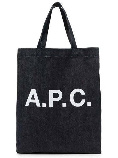 Eco Lou Logo Tote Bag Navy - A.P.C. - BALAAN 2