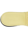 Women's Lido Leather Slippers Yellow - BOTTEGA VENETA - BALAAN 9