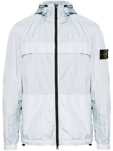 Crinkle Reps Hooded Jacket Sky Blue - STONE ISLAND - BALAAN 1