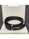 T buckle reversible twoway belt navy black - TOM FORD - BALAAN 1