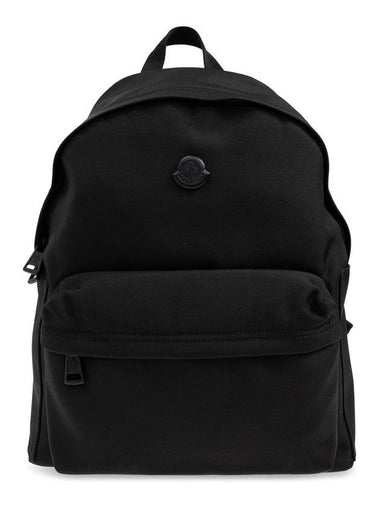 New Pierrick Logo Backpack Black - MONCLER - BALAAN 1