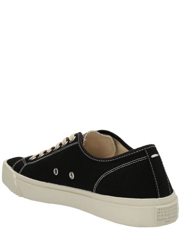 Tabi Cotton Low Top Sneakers Black - MAISON MARGIELA - BALAAN 4