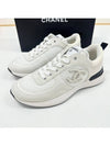 CC Logo Tennis Women s Sneakers White G38800 - CHANEL - BALAAN 2