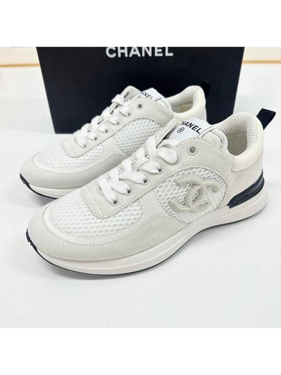 CC Logo Tennis Women s Sneakers White G38800 - CHANEL - BALAAN 2