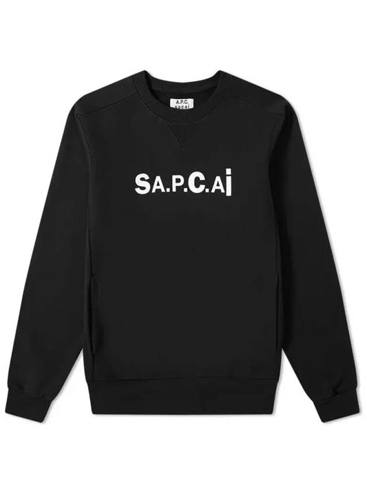 Sakai Logo Tani Sweatshirt Black - A.P.C. - BALAAN.