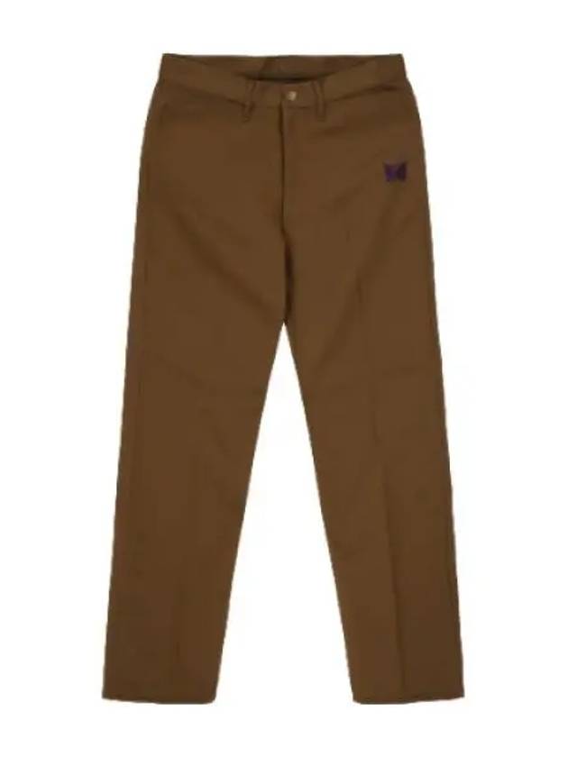 Poly Twill Straight Pants Brown - NEEDLES - BALAAN 1