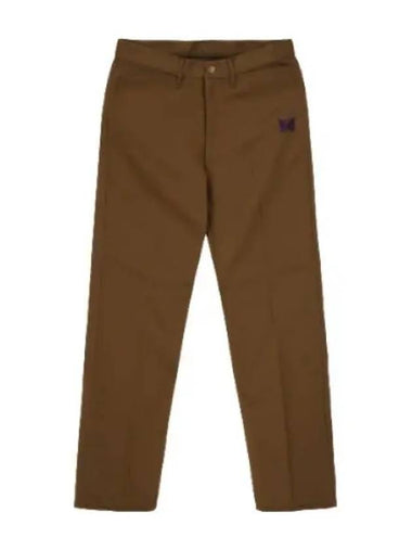 Poly twill straight pants brown OT187BROWN - NEEDLES - BALAAN 1