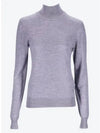 Cassandre Wool Turtle Neck Grey - SAINT LAURENT - BALAAN 2