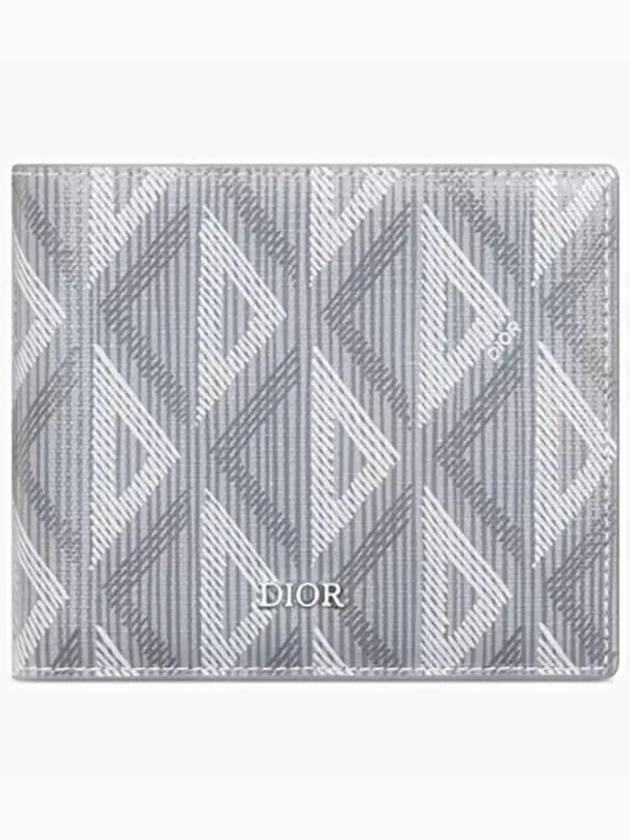 CD Diamond Canvas Half Wallet Grey - DIOR - BALAAN 2