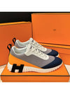 Men's Bouncing Sneakers Goat Skin Color Multicolor Gray Navy - HERMES - BALAAN 2