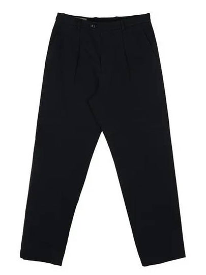 Interlocking G Patch Detail Cotton Straight Pants Blue - GUCCI - BALAAN 2