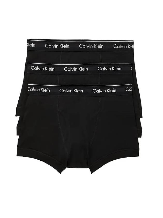 Men's Classic Cotton Briefs 3 Pack Black - CALVIN KLEIN - BALAAN.