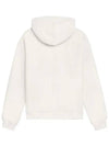 Embroidered Logo Terry Cotton Hoodie Off-White - CELINE - BALAAN 4