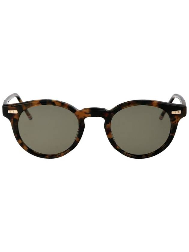 Eyewear Tortoiseshell Round Frame Sunglasses UES404AG0002 - THOM BROWNE - BALAAN 2