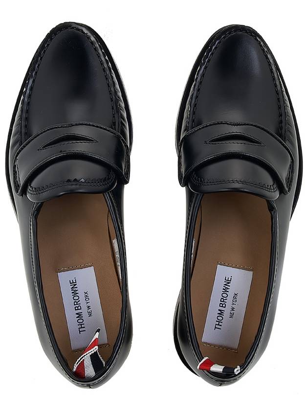 Leather Loafers Black - THOM BROWNE - BALAAN 7