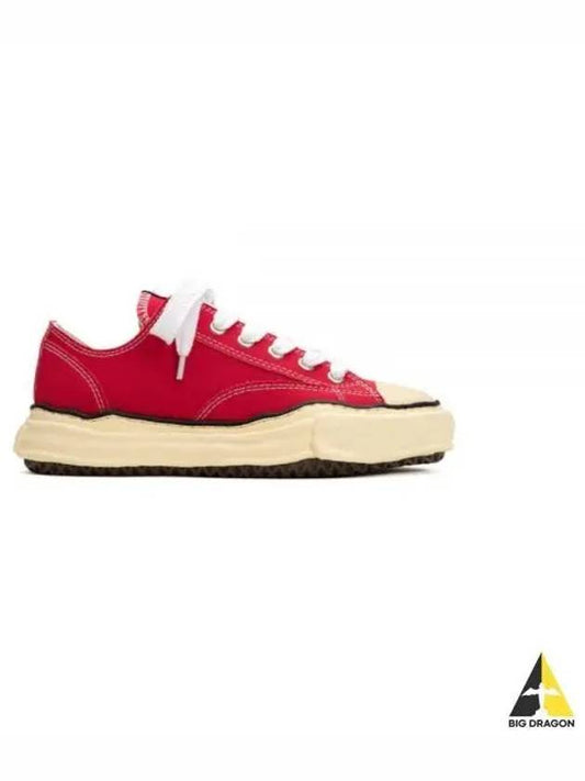 A09FW733 RED Peterson VL OG Sole Canvas Low Top Sneakers - MIHARA YASUHIRO - BALAAN 1