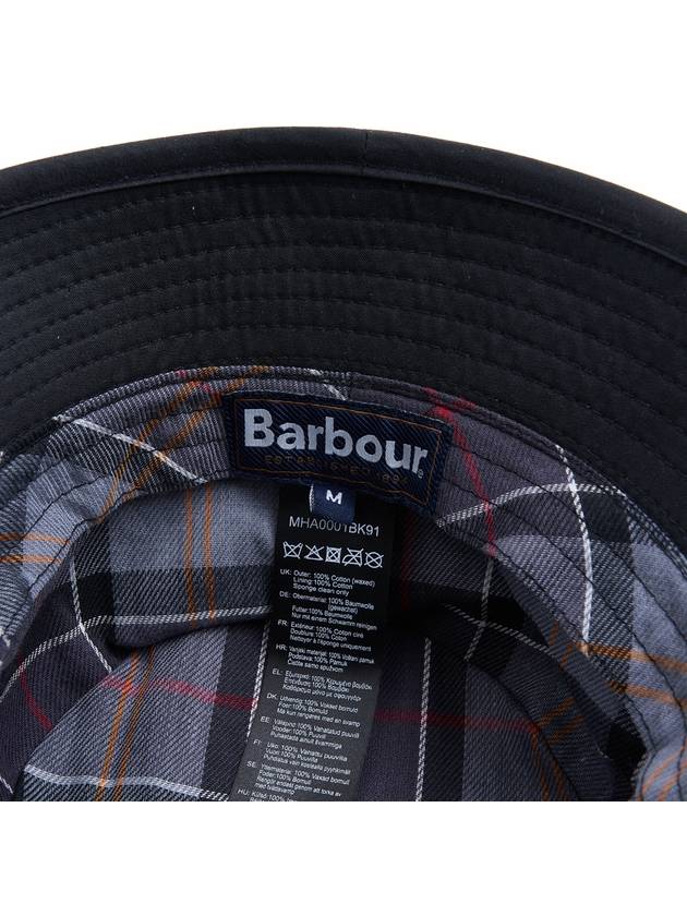 Wax Logo Bucket Hat Black - BARBOUR - BALAAN 10