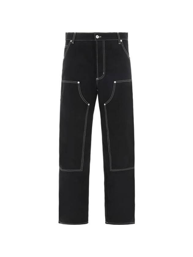 straight pants HMCA027S23FAB003 1000 black - HERON PRESTON - BALAAN 1