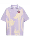 Bird Print Applique Polo Shirt Purple - PUMA - BALAAN 2