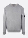 Lens Wappen Light Fleece Sweatshirt Grey - CP COMPANY - BALAAN 2