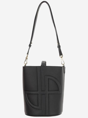 Medium JP Leather Bucket Bag Black - PATOU - BALAAN 1