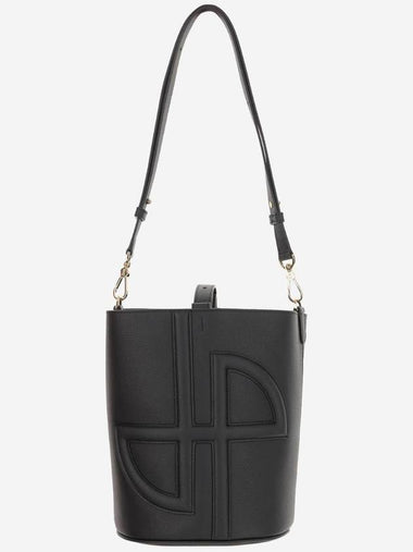 Medium JP Leather Bucket Bag Black - PATOU - BALAAN 1