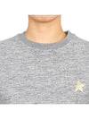 Women's Gold Star Athena Sweatshirt Melange Grey - GOLDEN GOOSE - BALAAN 9