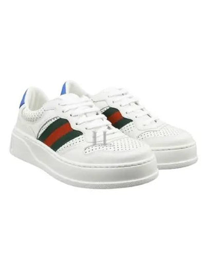 Web detail blue tab low top sneakers white - GUCCI - BALAAN 2