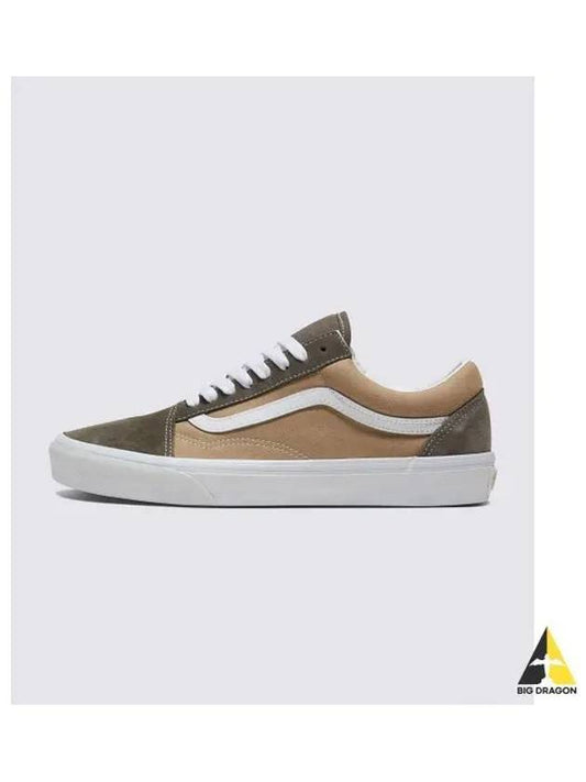 Old school canvas suede block brown VN000CT8BRO1 - VANS - BALAAN 1