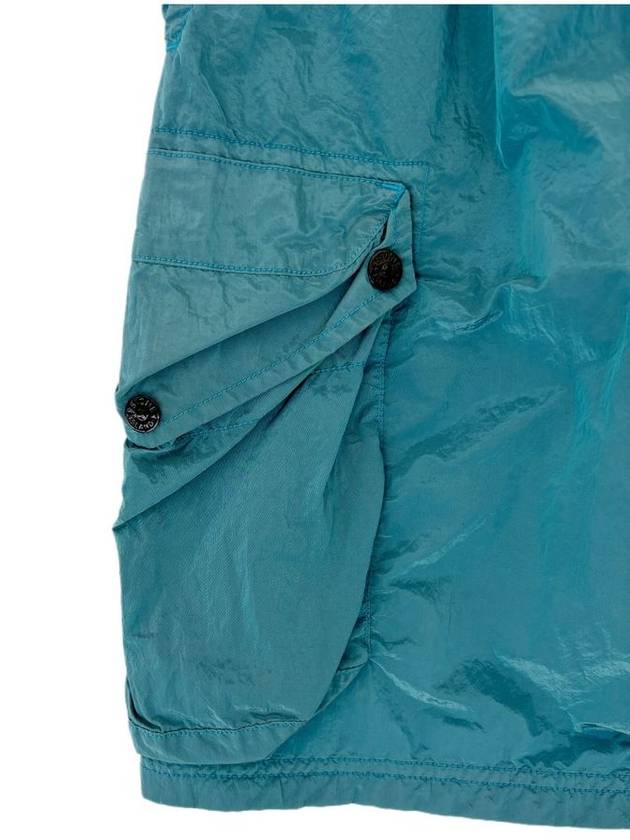 Logo Patch Nylon Swim Shorts Blue - STONE ISLAND - BALAAN 4