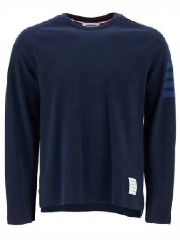 24SS long sleeve t-shirt MJS245B07323 415 BLUE - THOM BROWNE - BALAAN 2