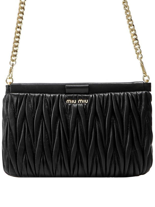 23FW Women’s Cross Bag (5BH356 N88 NERO) - MIU MIU - BALAAN 1