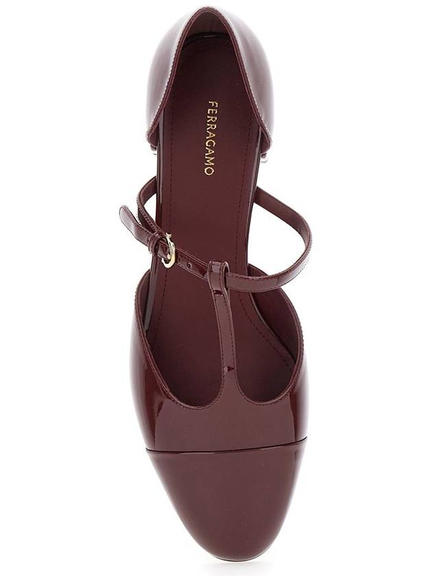 Linette Flat Bordeaux - SALVATORE FERRAGAMO - BALAAN 5