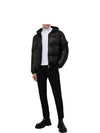 Leather Leather Jacket UPW400 1ZFE F0002 - PRADA - BALAAN 3