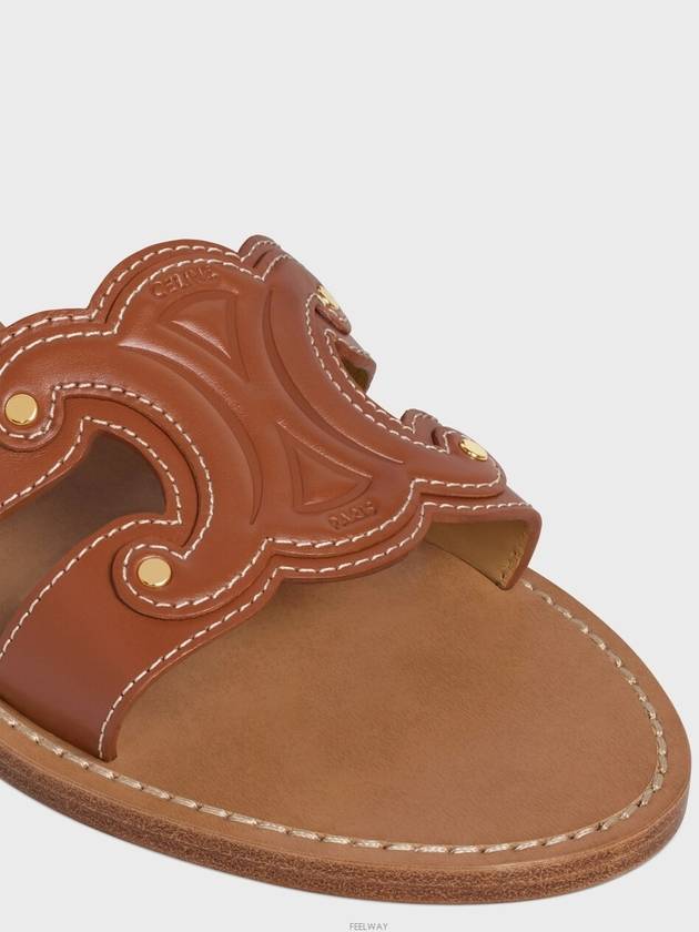 Triomphe Calfskin Mule Tan - CELINE - BALAAN 3