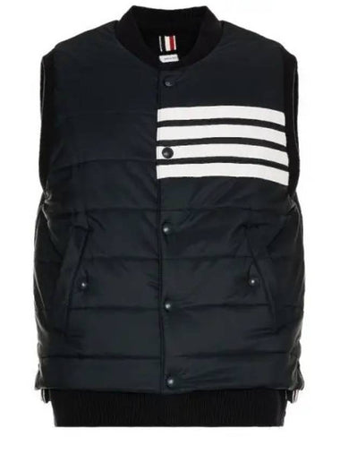 4 Bar Vest Down Padding Navy MKJ087A Y1018 - THOM BROWNE - BALAAN 1