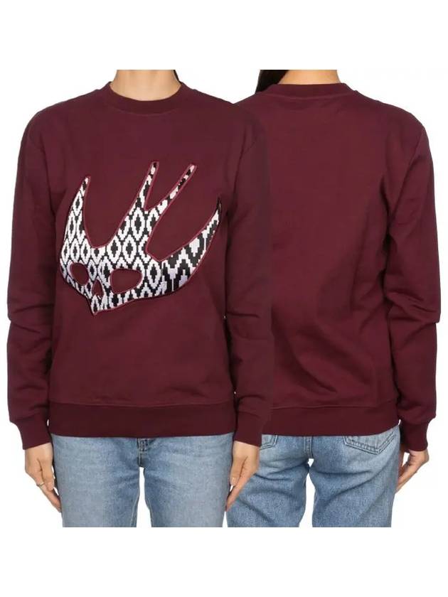 McCue swallow embroidery sweatshirt 348190 - ALEXANDER MCQUEEN - BALAAN 1