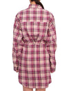 Liliane Check Midi Shirt Dress Pink - ISABEL MARANT - BALAAN 6