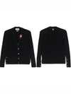 Cable Knitwear Virgin Wool Cardigan Navy - THOM BROWNE - BALAAN 2