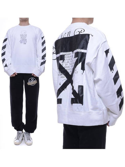 Dripping Arrow Sweatshirt White - OFF WHITE - BALAAN 2