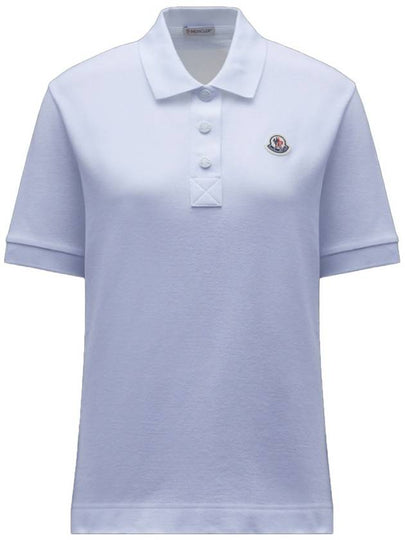 Logo Short Sleeve Polo Shirt Optical White - MONCLER - BALAAN 2