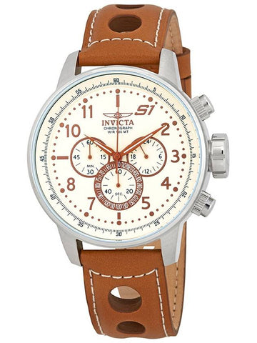 Invicta S1 Rally Chronograph Ivory Dial Men's Watch 25725 - INVICTA - BALAAN 1